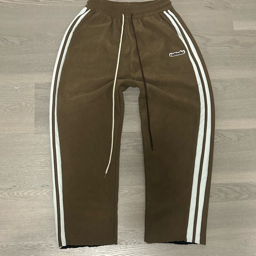 Vintage wide leg brown sweatpants